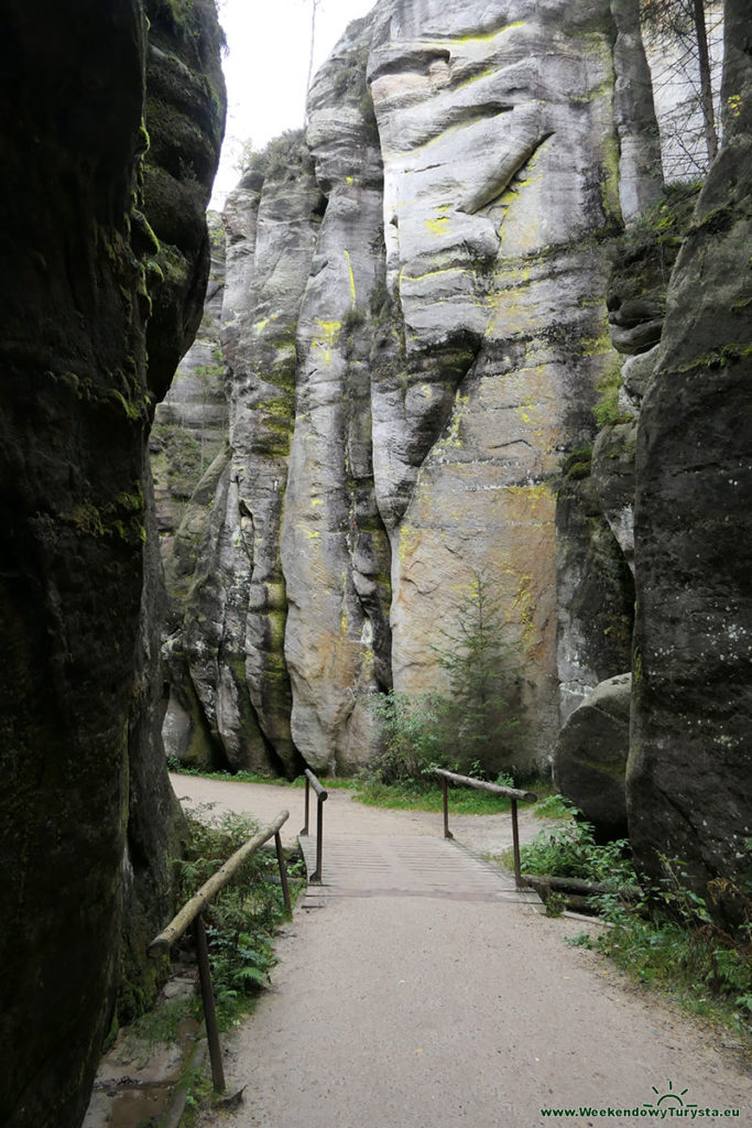 Skalne Miasto Adrspach - formacje skalne