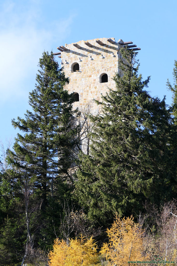 Wieża widokowa przy schronisku na Wysokim Kamieniu