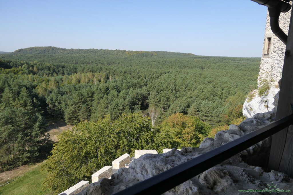 Panorama z murów zamku Bobolice