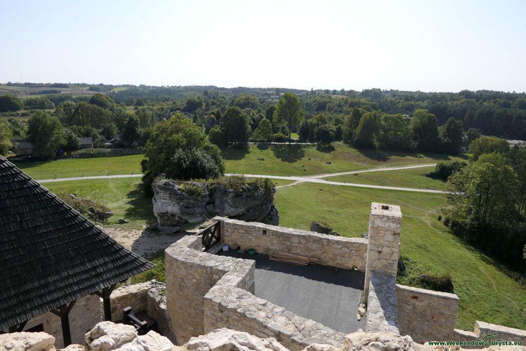 Panorama z murów zamku Bobolice