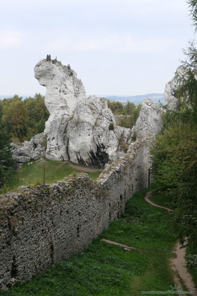 Zamek Ogrodzieniec w Podzamczu - mury zamkowe