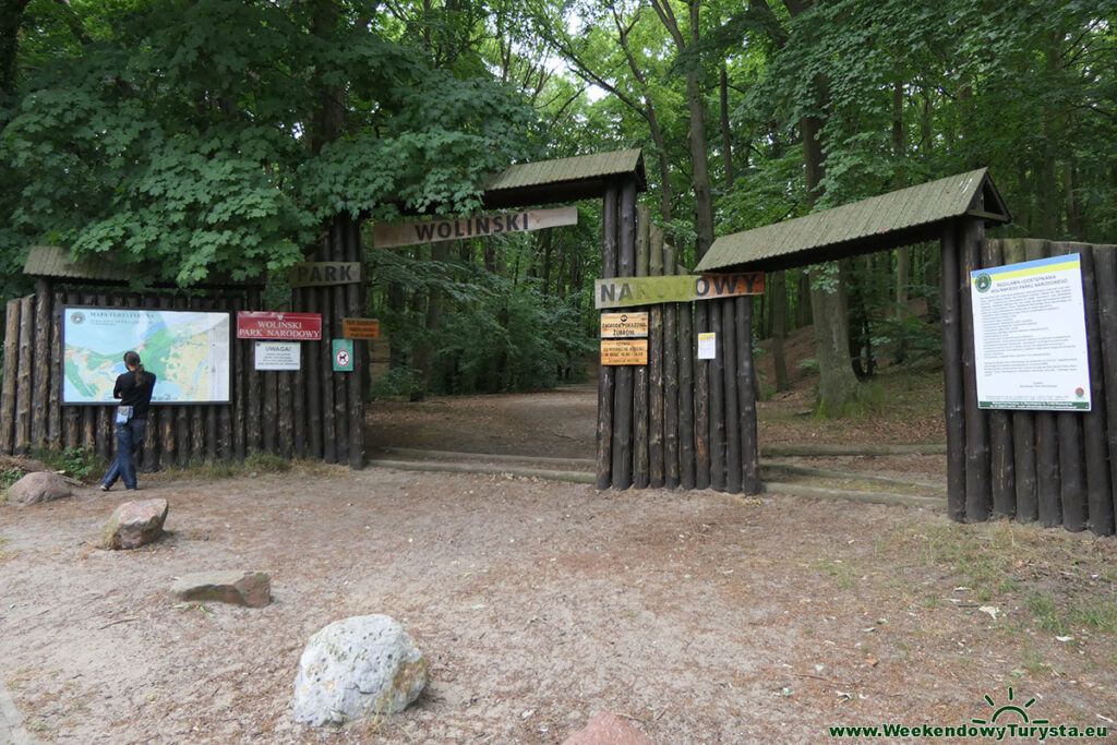 Woliński Park Narodowy - brama wejściowa w Międzyzdrojach