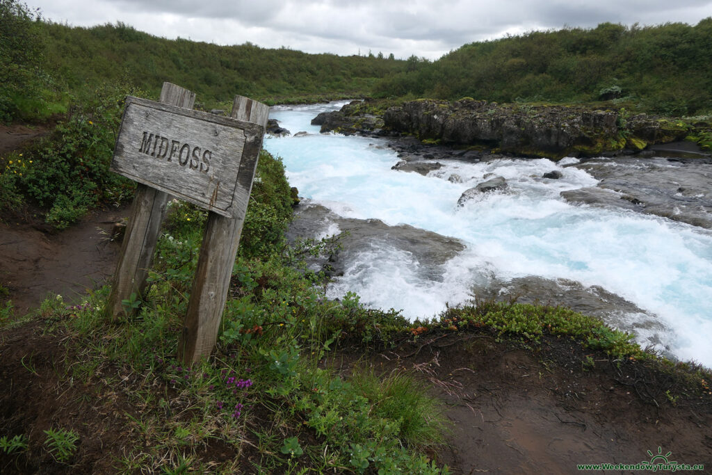Wodospady na Islandii -  Midfoss