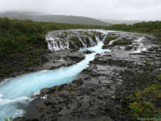 wodospad Bruararfoss na Islandii