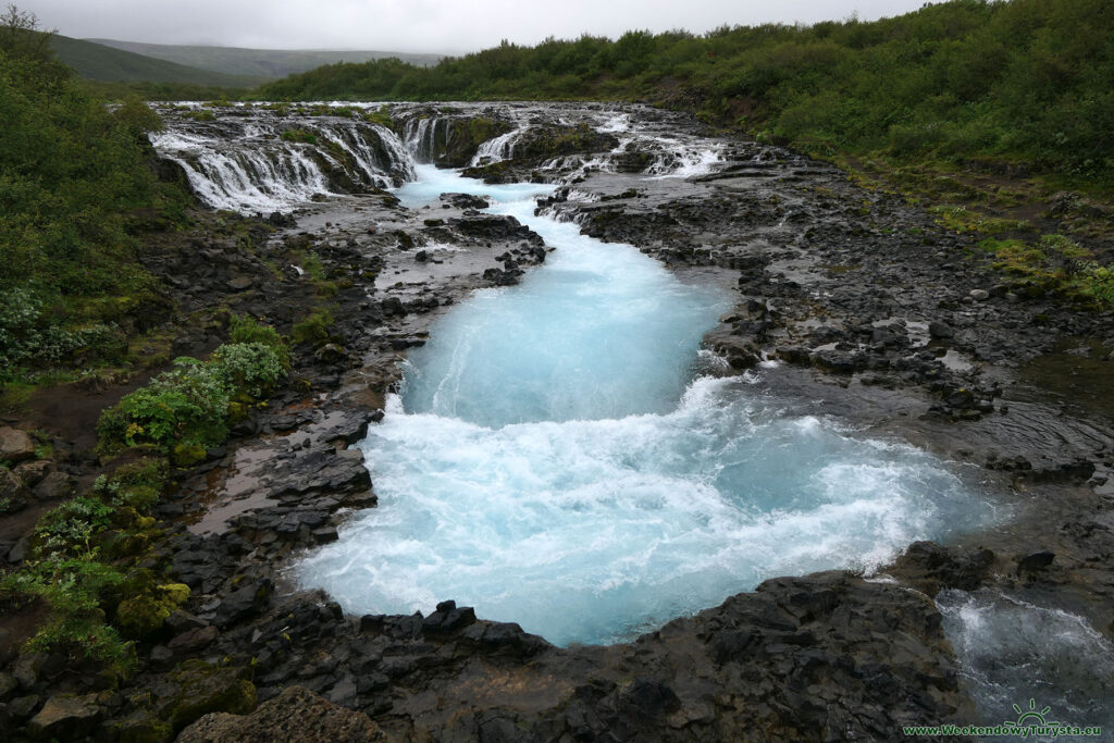wodospad Bruararfoss na Islandii