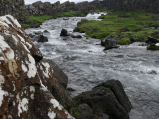 Thingvellir - park narodowy - wodospad Öxarárfoss