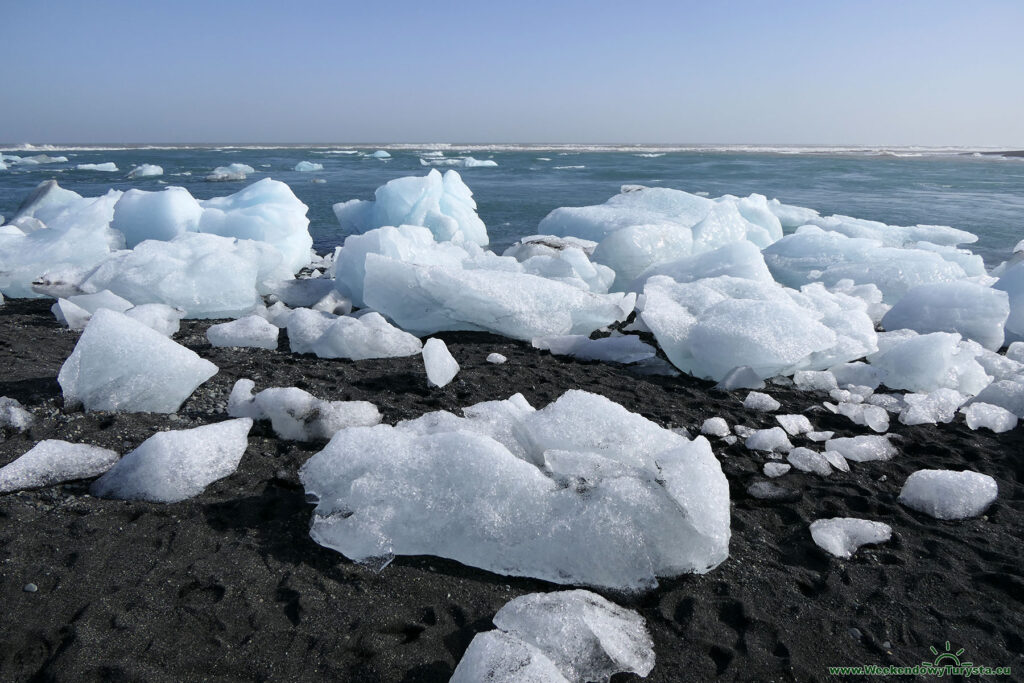 Lodowiec Vatnajökull - diamentowa plaża