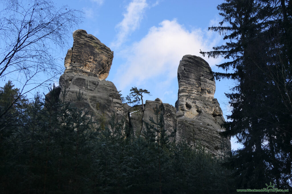 Czeski Raj - żólty szlak do zamku Hruba Skala