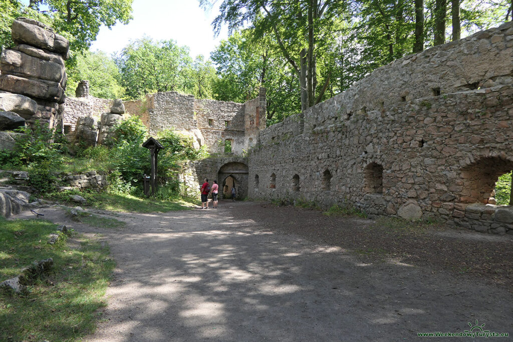 Zamek Bolczów - dziedziniec