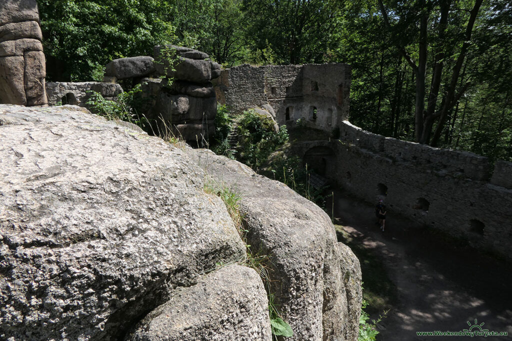 Zamek Bolczów - widok z murów