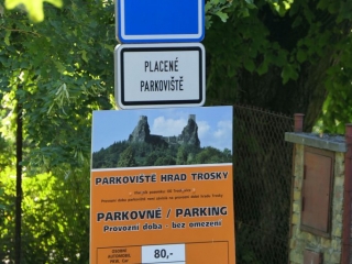 Zamek Trosky - Czeski Raj - Parking
