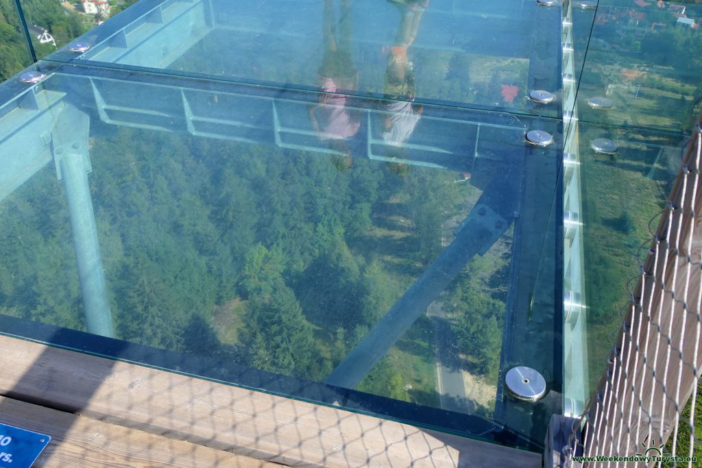 Szklany taras na szczycie Sky Walk Świeradów