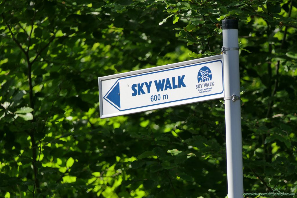 Wieża widokowa Sky Walk w Świeradowie Zdroju - droga dojściowa