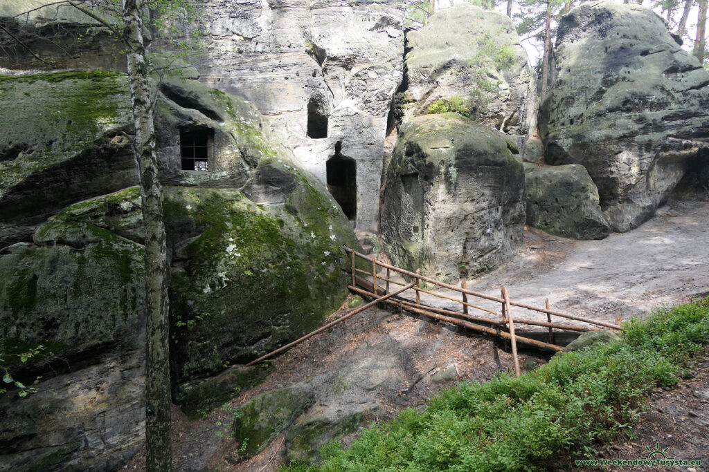 Szlak koło zamku Sloup - Samuelowa Jaskinia