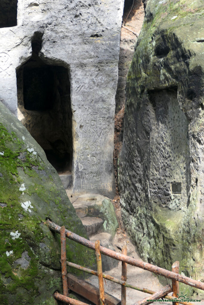 Szlak koło zamku Sloup - Samuelowa Jaskinia