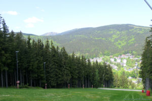 Zielony Szlak na Klinovkę - panorama Szpindlerowego młyna