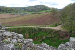 Zamek Goodrich - widok z murów