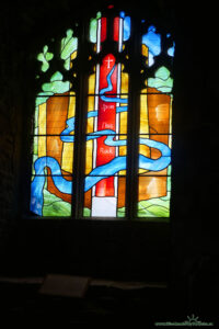 Witraże w kaplicy na zamku Goodrich