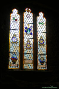 Witraże w kaplicy na zamku Goodrich