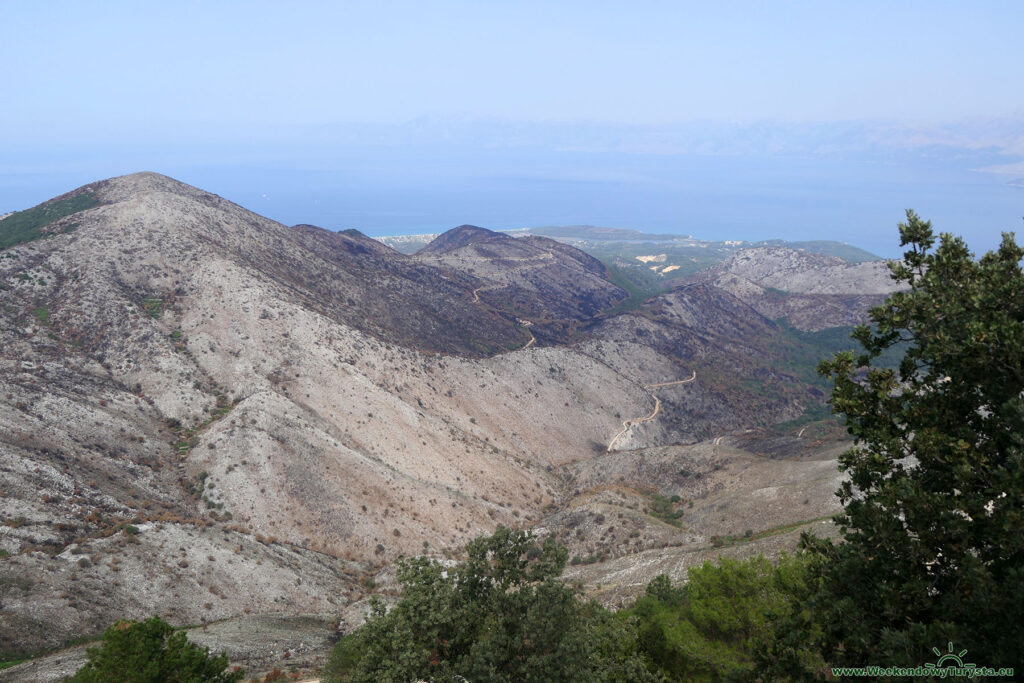 Pantokrator na Korfu - widok na Albanię i Morze Jońskie