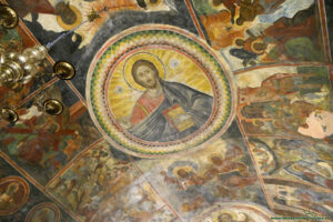 Klasztor na szczycie góry Pantokrator na Korfu - cerkiew