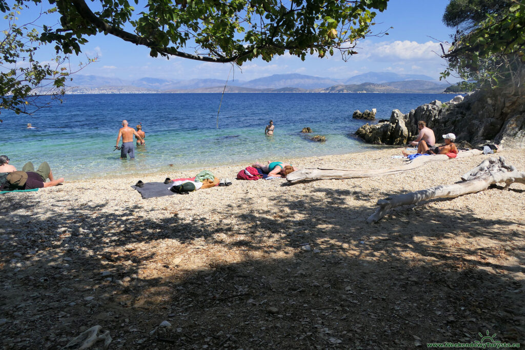 Plaża Karavi w Kassiopi na Korfu