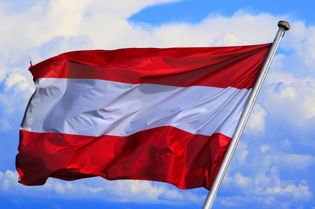 Flaga Austrii - winiety